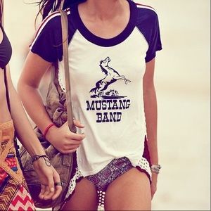 Free People Mustang Tee Shirt Small